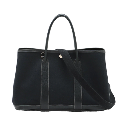 エルメス ガーデンパーティTPM トワルオフィシエ×ネゴンダ ブラック シルバー