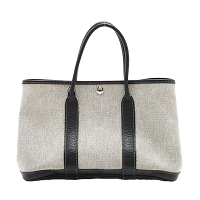 エルメス ガーデンパーティTPM ブッフル×トワルアッシュ ブラック シルバー