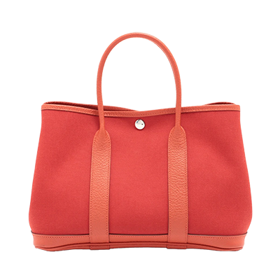 エルメス ガーデンパーティTPM トワルミリタリー x ヴァッシュカントリー ルージュトマト シルバー
