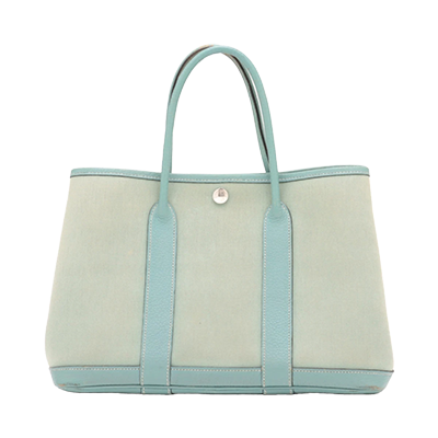 エルメス ガーデンパーティTPM トワルオフィシエ×ネゴンダ シエル シルバー