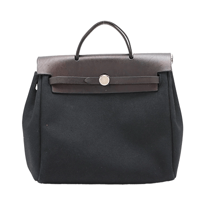 エルメス エールバッグアドPM トワルオフィシエ×ヴァッシュハンター ブラック シルバー