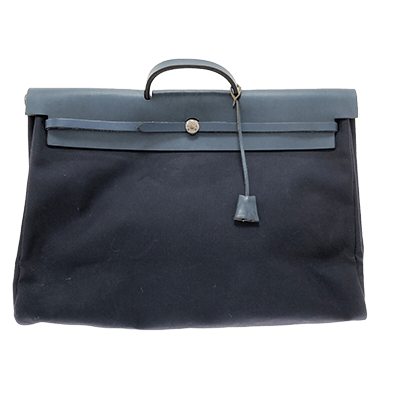 エルメス エールバッグGM ダークネイビー トワルオフィシエ×ボックスカーフ