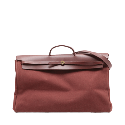 エルメス エールバッグTGM トワルアッシュ ブラウン ゴールド