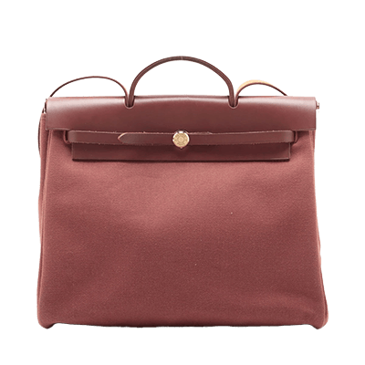 エルメス エールバッグMM トワルゴエラン×ヴァッシュハンター ブラウン シルバー