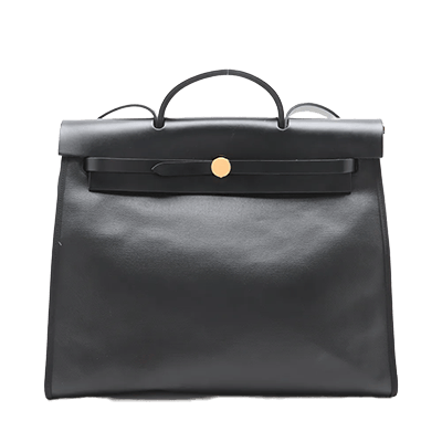 エルメス エールバッグジップMM トワルアッシュベルリンヌ ブラック ゴールド