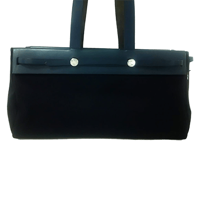 エルメス エールバッグ カバスMM ダークネイビー×ネイビー トワルオフィシエ×ボックスカーフ