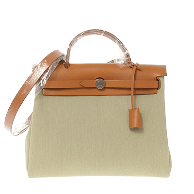 エルメス エールバッグジップPM ベージュ×ナチュラルサブレ トワルミリタリー×ヴァッシュハンター