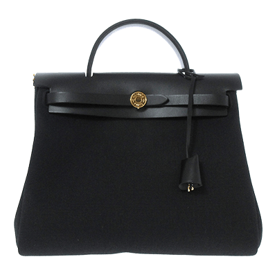 エルメス エールバッグジップPM 黒 トワルミリタリー×ヴァッシュハンター