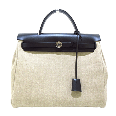 エルメス エールバッグジップPM フィセル×黒 トワルドゥキャンプ×ヴァッシュハンター