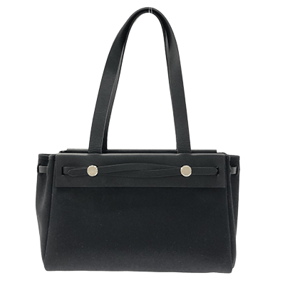 エルメス エールバッグカバスPM 黒 トワルオフィシエ×ボックスカーフ