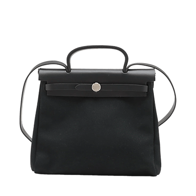 エルメス エールバッグジップPM トワルミリタリー ボルドー シルバー