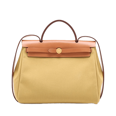 エルメス エールバッグジップPM トワルミリタリーxヴァッシュハンター ジンジャーxナチュラル ゴールド