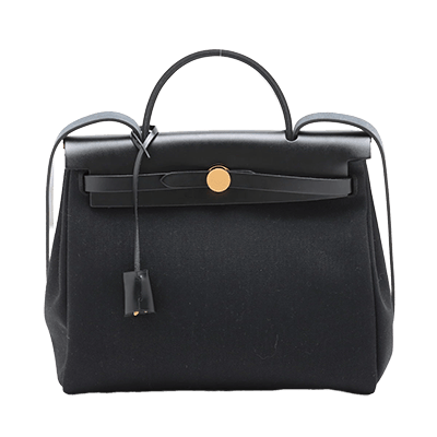 エルメス エールバッグジップPM トワルミリタリー×ヴァッシュハンター ブラック ゴールド