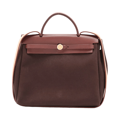 エルメス エールバッグPM ヴィブラートxレザー ブラウン ゴールド