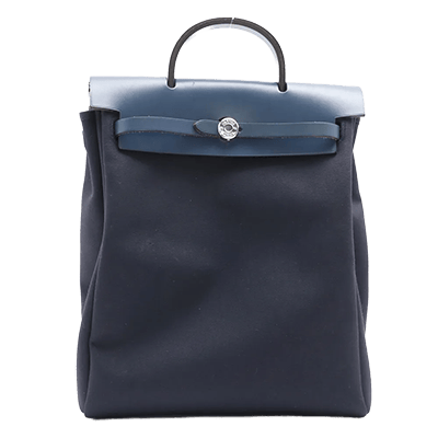 エルメス エールバッグアドPM トワルオフィシエ ネイビー シルバー