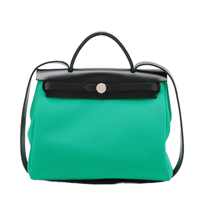 エルメス エールバッグジップPM トワルミリタリー グリーン シルバー