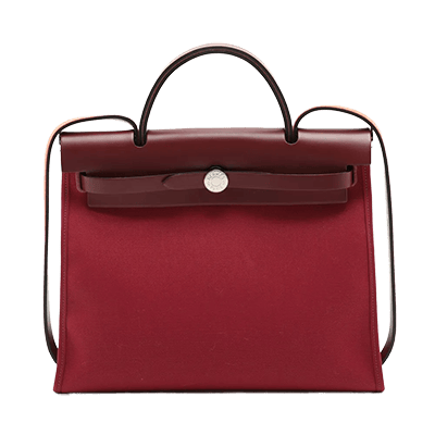 エルメス エールバッグジップPM トワルミリタリー レッド シルバー