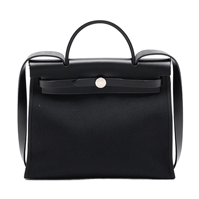 エルメス エールバッグジップPM トワルミリティエール×ヴァッシュハンター ブラック シルバー