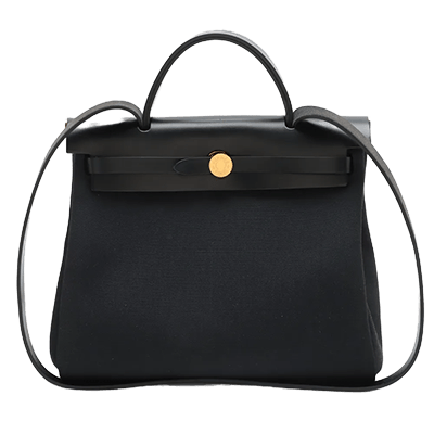 エルメス エールバッグジップPM トワルミリタリーxヴァッシュハンター ブラック ゴールド