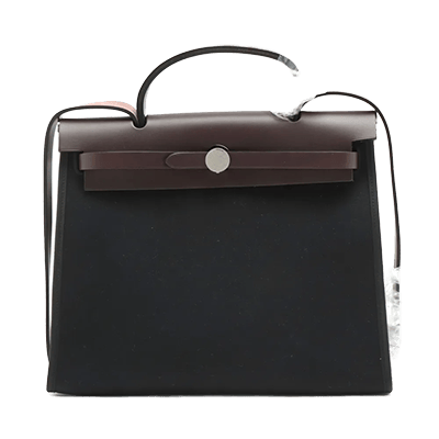 エルメス エールバッグジップPM トワルオフィシエ ブラック シルバー