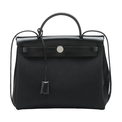 エルメス エールバッグジップPM トワルミリタリーxヴァッシュハンター ブラック シルバー