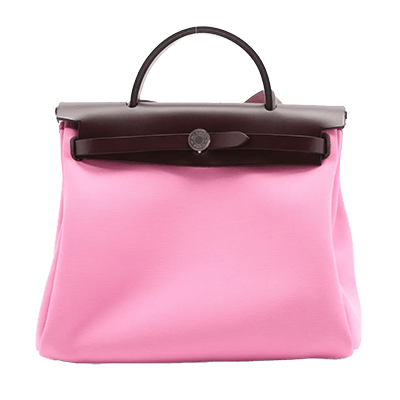 エルメス エールバッグジップPM トワルオフィシエ ローズアザレ シルバー