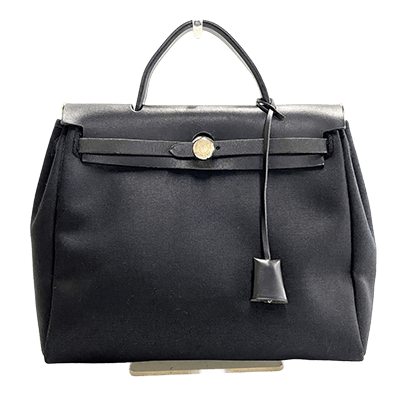 エルメス エールバッグPM 黒 トワルオフィシエ×レザー