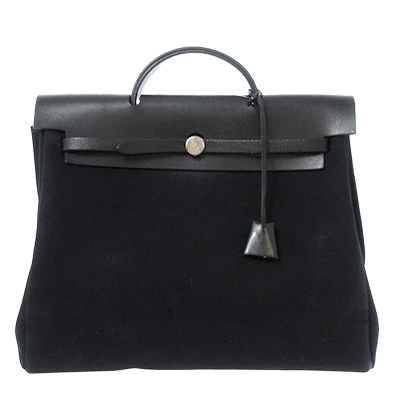 エルメス エールバッグPM 黒 ボックスカーフ×トワルオフィシエ