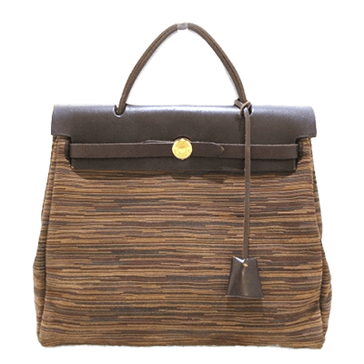 エルメス エールバッグPM ダークブラウン×マルチ ヴィブラート×ボックスカーフ