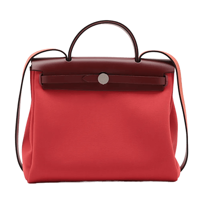 エルメス エールバッグジップPM トワルオフィシエxヴァッシュハンター ローズテキサスxルージュアッシュ シルバー