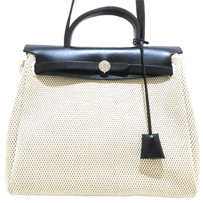 エルメス エールバッグPM 黒×マルチ トワルGM×ボックスカーフ