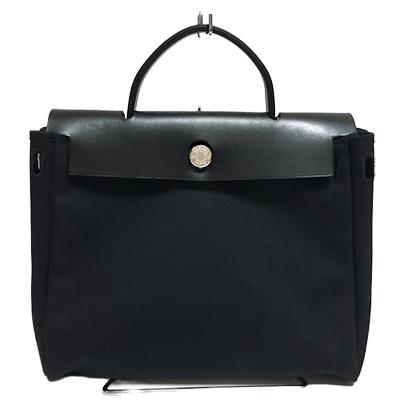 エルメス エールバッグPM アイボリー×黒 トワルアッシュ×トワルオフィシエ