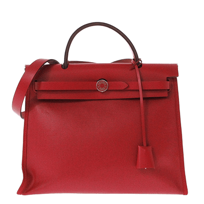 エルメス エールバッグジップPM ルージュピマン トワルアッシュベルリンヌ×ヴァッシュハンター