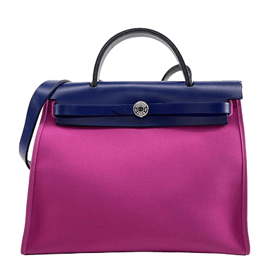 エルメス エールバッグジップPM マグノリア×ブルーサフィール トワルオフィシエ×ヴァッシュハンター