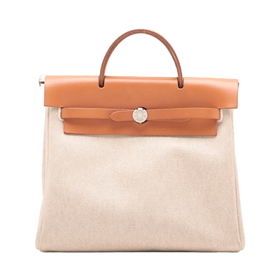 エルメス エールバッグジップPM トワルキャドリーユ ブルー シルバー