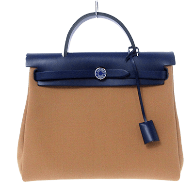 エルメス エールバッグジップPM ブラウン×ブルーインディゴ トワルオフィシエ×ヴァッシュハンター 型番：H079093CKAP