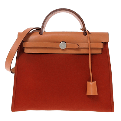 エルメス エールバッグジップPM キュイーブル×ナチュラル トワルオフィシエ×ヴァッシュハンター