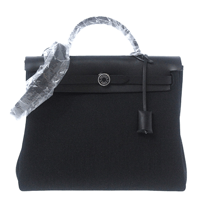 エルメス エールバッグジップPM 黒 トワルミリタリー×ヴァッシュハンター