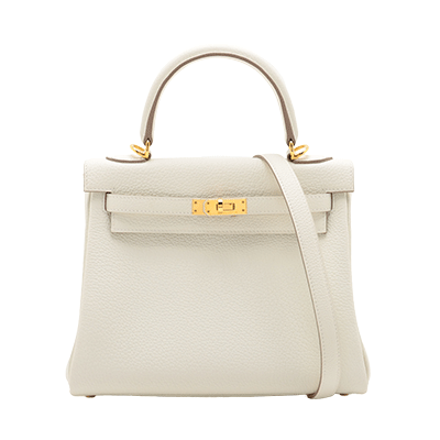 エルメス ケリー25 トゴ マッシュルーム ゴールド