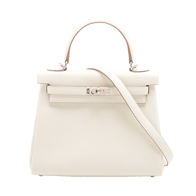 エルメス ケリー25 トゴ マッシュルーム シルバー