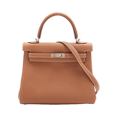 エルメス ケリー25 トゴ ゴールド シルバー