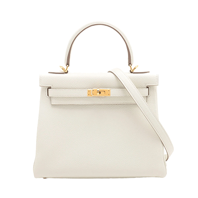 エルメス ケリー25 トゴ マッシュルーム ゴールド