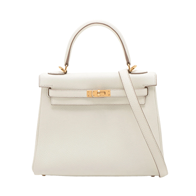 エルメス ケリー25 トゴ マッシュルーム ゴールド