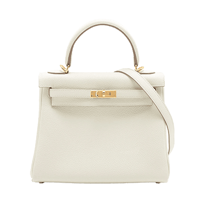 エルメス ケリー25 トゴ マッシュルーム ゴールド