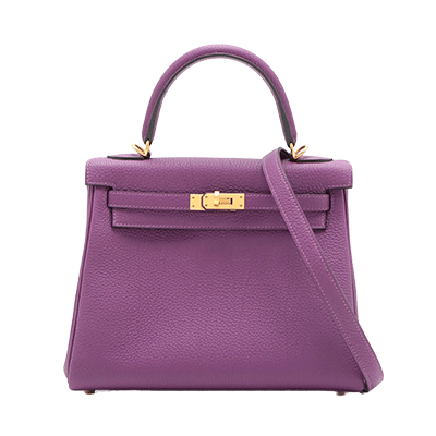 エルメス ケリー25 トゴ アネモネ×ローズパープル マットゴールド
