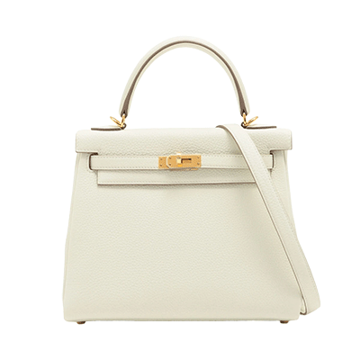 エルメス ケリー25 トゴ マッシュルーム ゴールド