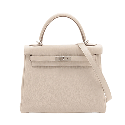 エルメス ケリー25 トゴ クレ シルバー