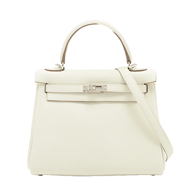 エルメス ケリー25 トゴ マッシュルーム シルバー