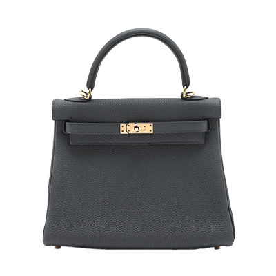 エルメス ケリー25 トゴ グリミスティ ゴールド