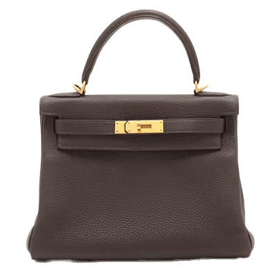 エルメス ケリー28 トゴ ヴェールグリス ゴールド